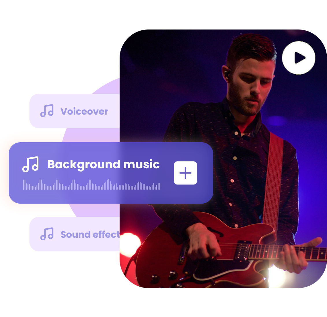 add background music to a livehouse video with clipfly