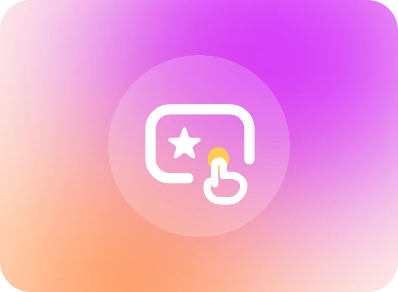 gradient pink online icon