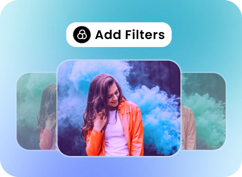 add filters to the video of a girl