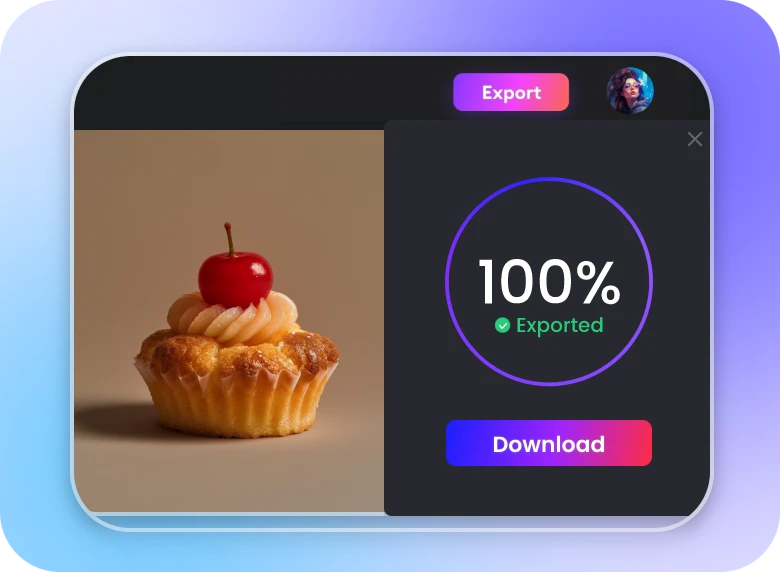 download dewatermarked cupcake video from clipfly