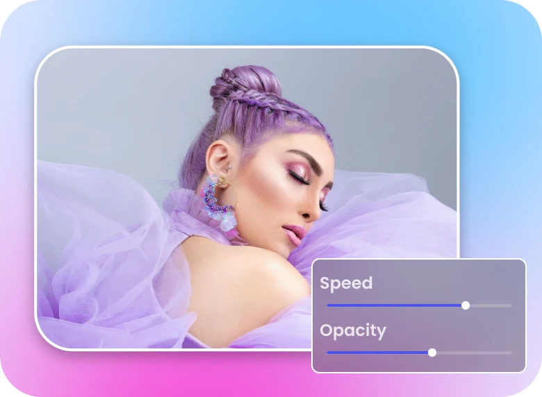 step 2 edit video speed opacity and more with clipfly