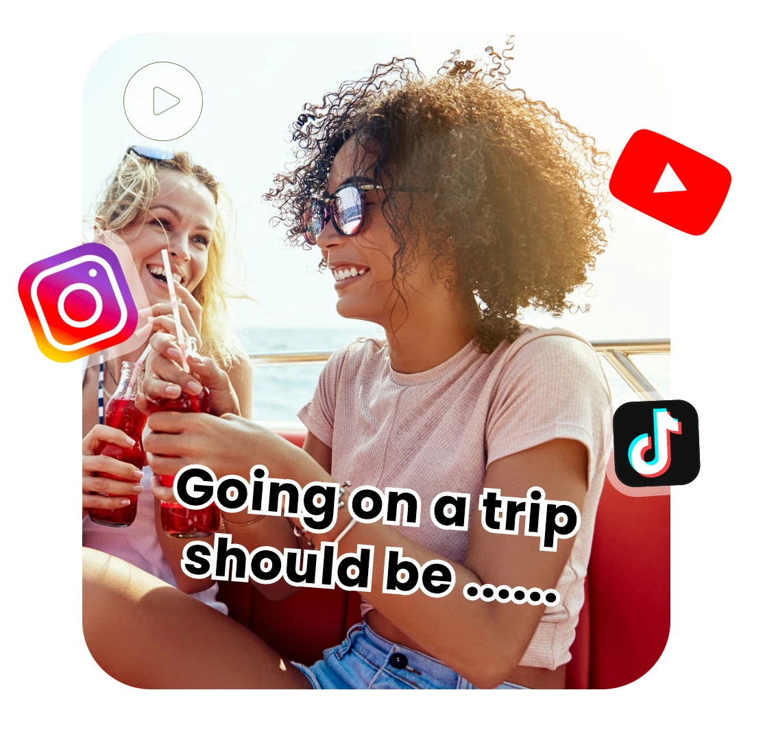 add overlays to enrich videos and share videos to social media