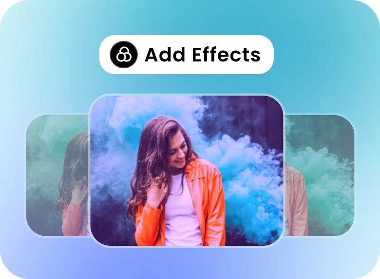 add effects to the girl's video