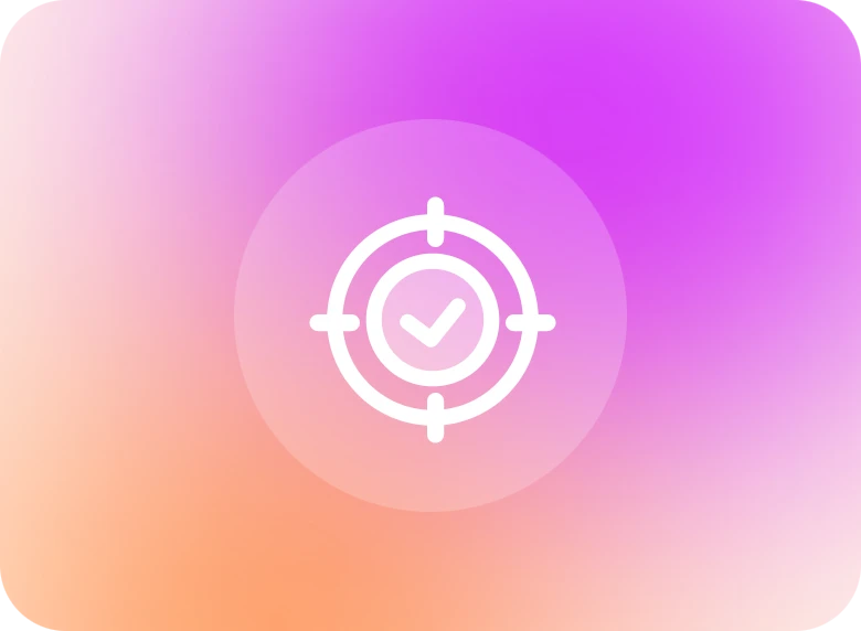 gradient pink high accuracy icon