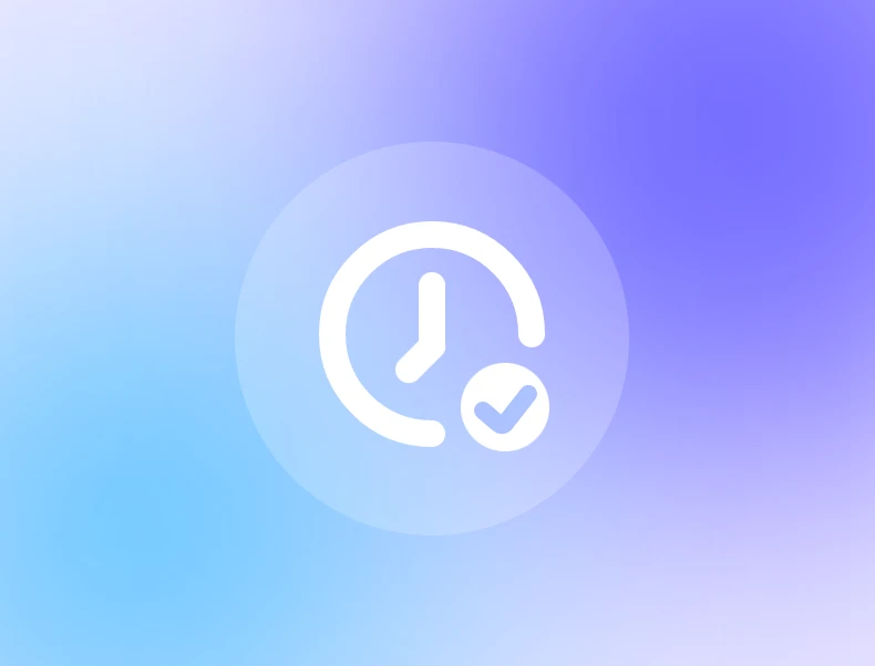 gradient blue saving-time icon