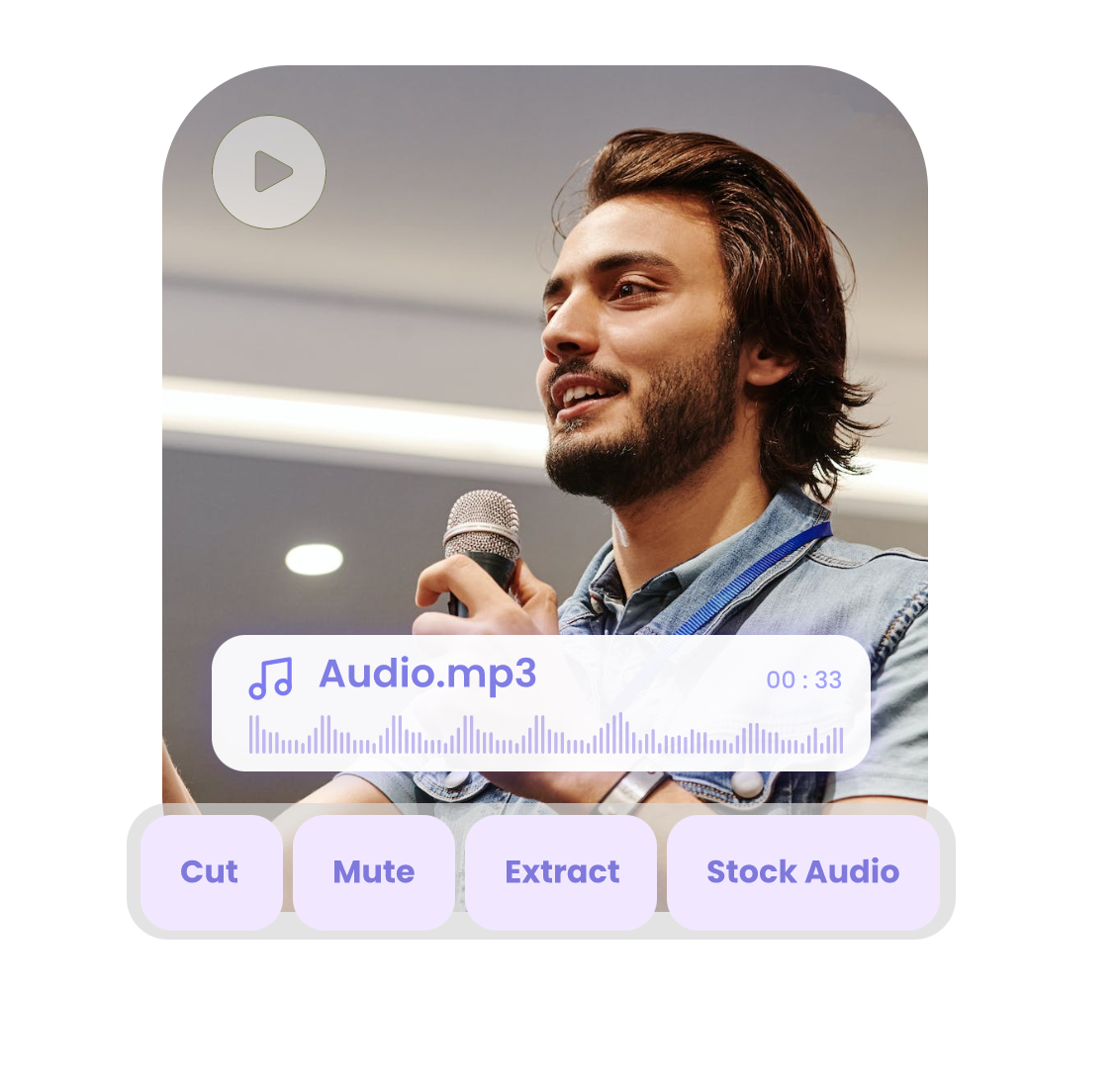 apply other audio tools to edit audio files to make better audio for your video