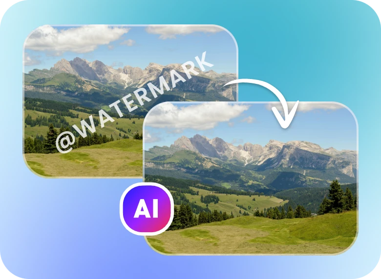 use clipfly ai brush to paint the text area and remove the text from a video of a mount view