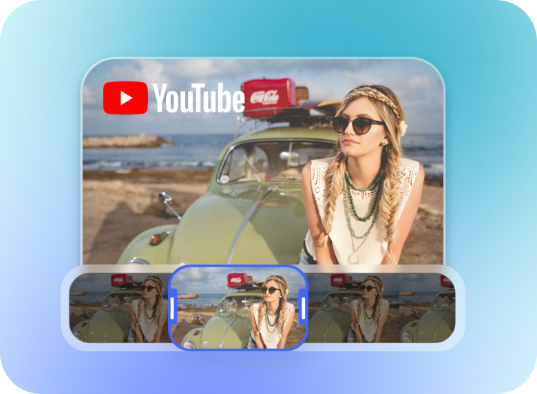 trim a youtube video in clipfly