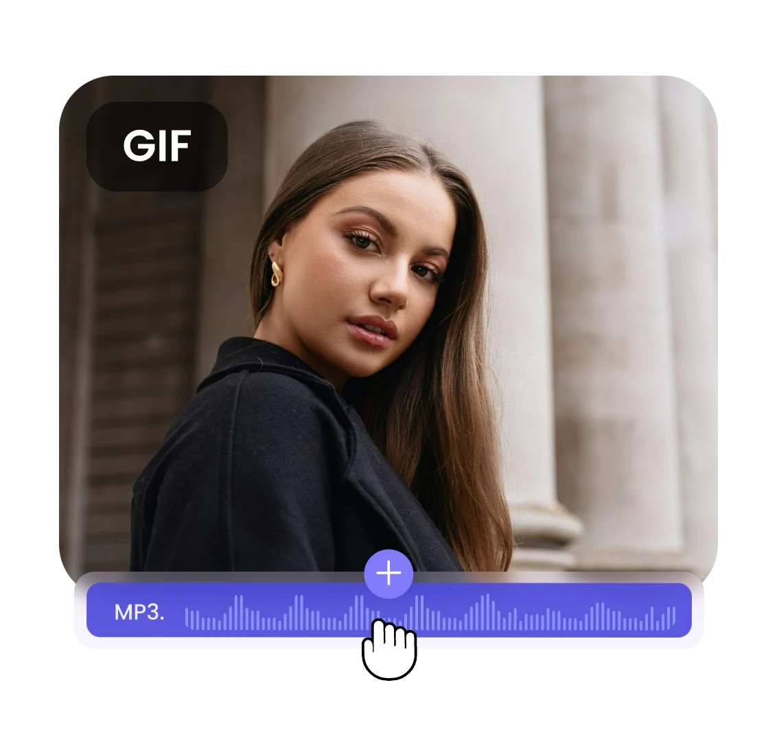 Merge gif and mp3 audio