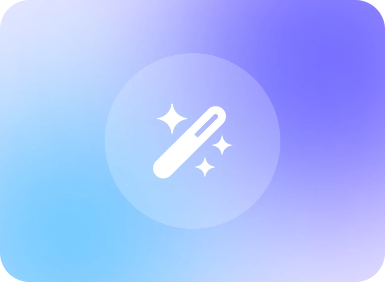 Blue gradient customization icon