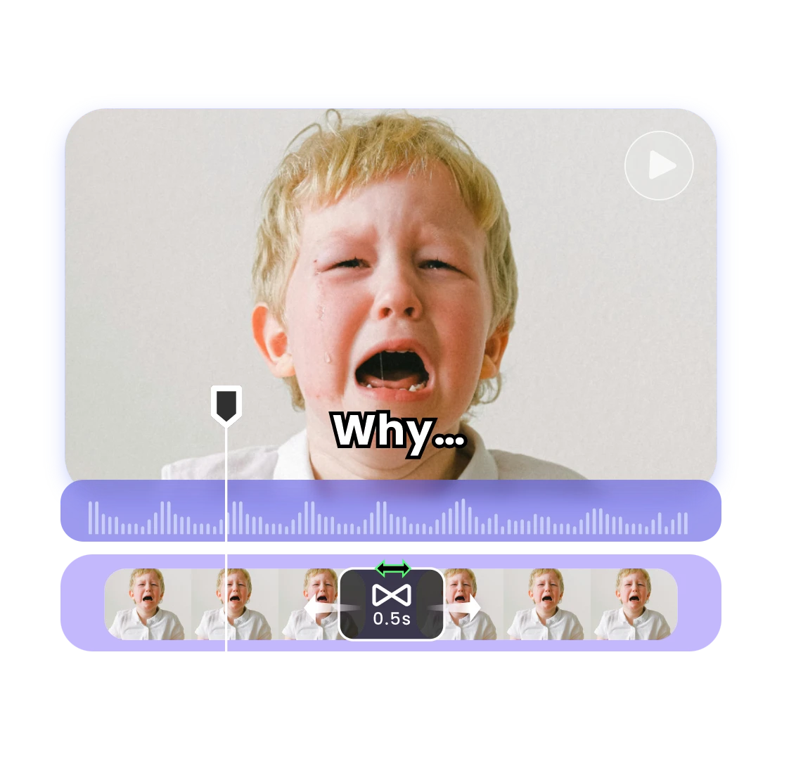 Keep editing your meme videos in clipfly video editor with online editing tools