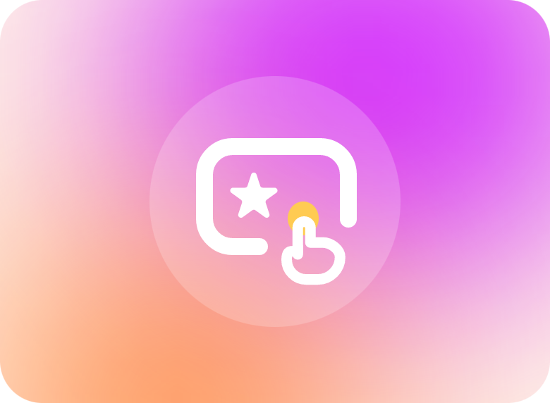 gradient pink online icon