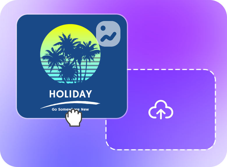 upload a still logo image featuring a holiday company to clipfly logo animation