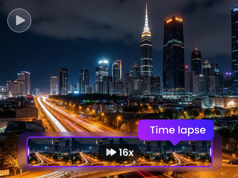 featured image for clipfly time lapse video maker featuring a cityscape