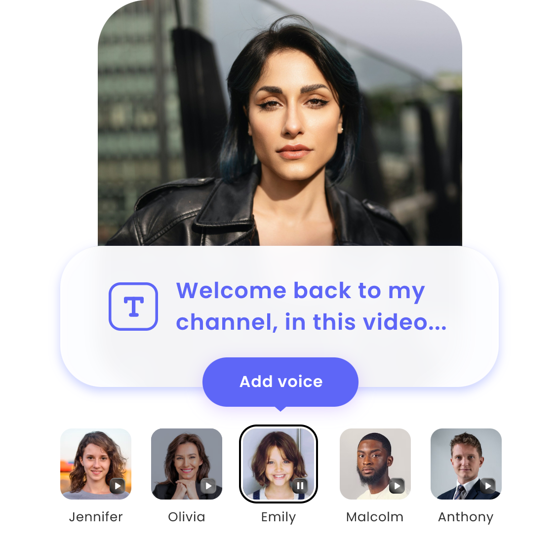 turn a still photo of a lady with black long hair into an animated talking photo in clipfly ai talking avatar