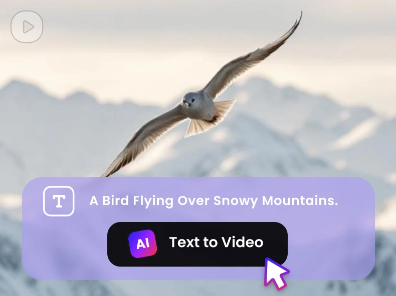 featured image for clipfly script to video ai featuring a bird flying over a snowy mountain