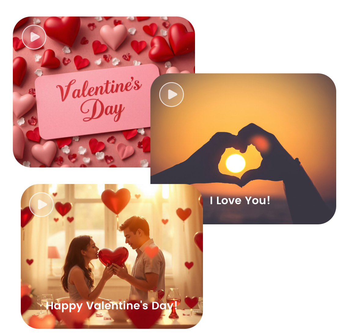 three clips of valentines day videos to express your love to your partner