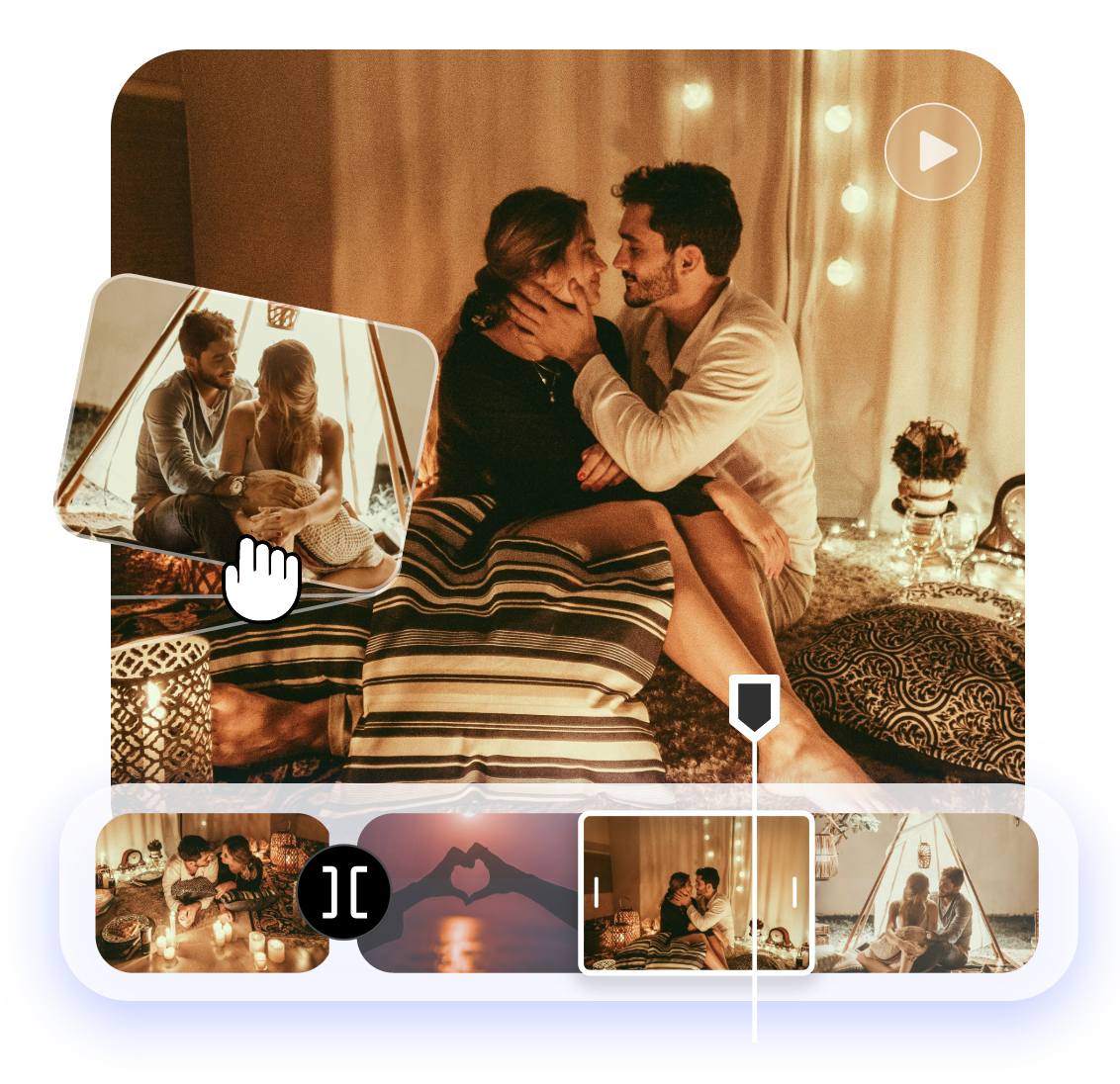 turn multiple photos into a video to remind your happy memories