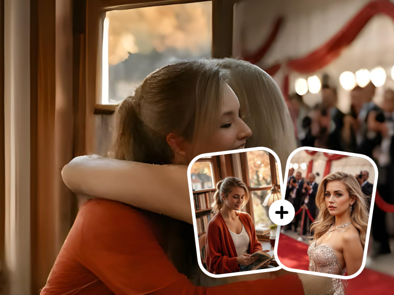 apply clipfly ai hug to make you hug with your favorite celebrity