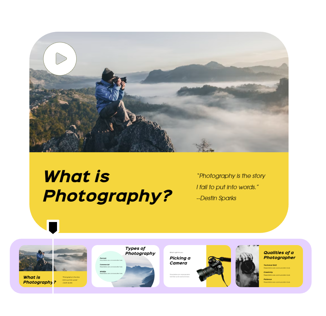 create a stunning slideshow with audio using Clipfly's slideshow maker